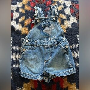 Blue Denim Minnie Mouse Overalls